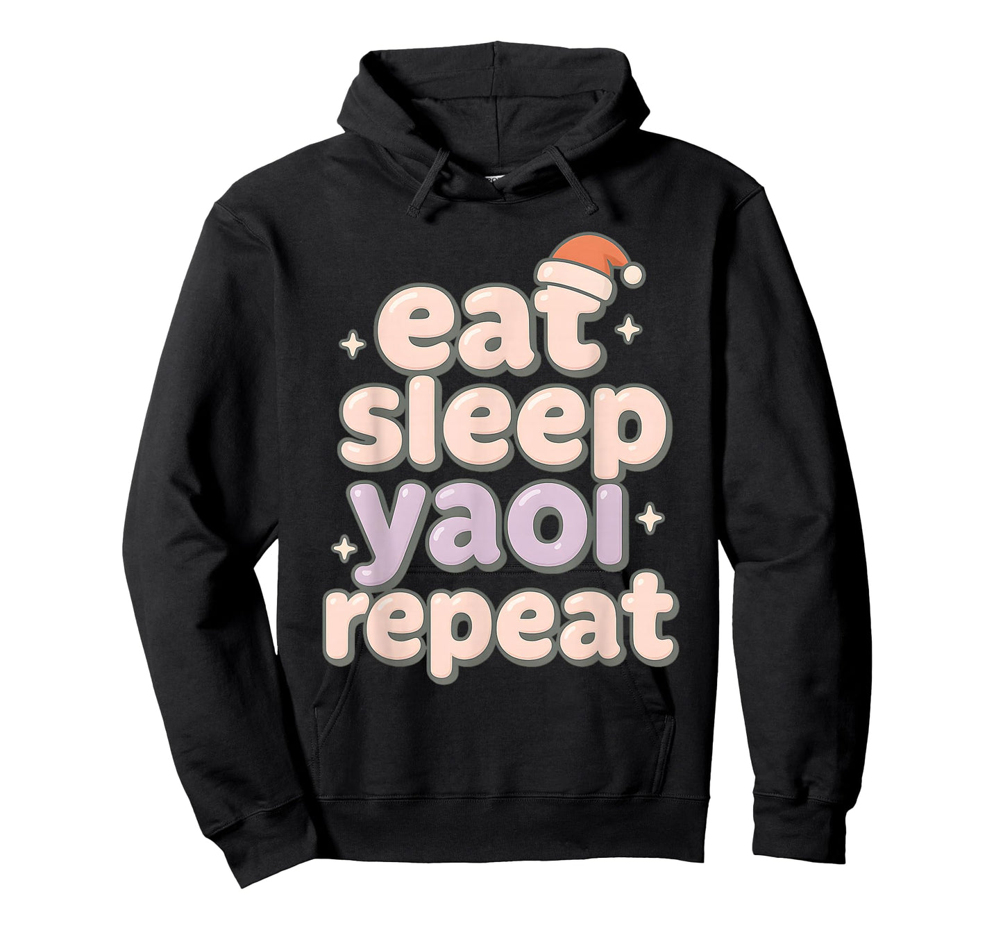 Eat Sleep Yaoi Yuri Repeat Anime BL Manga Lover Christmas T-Shirt