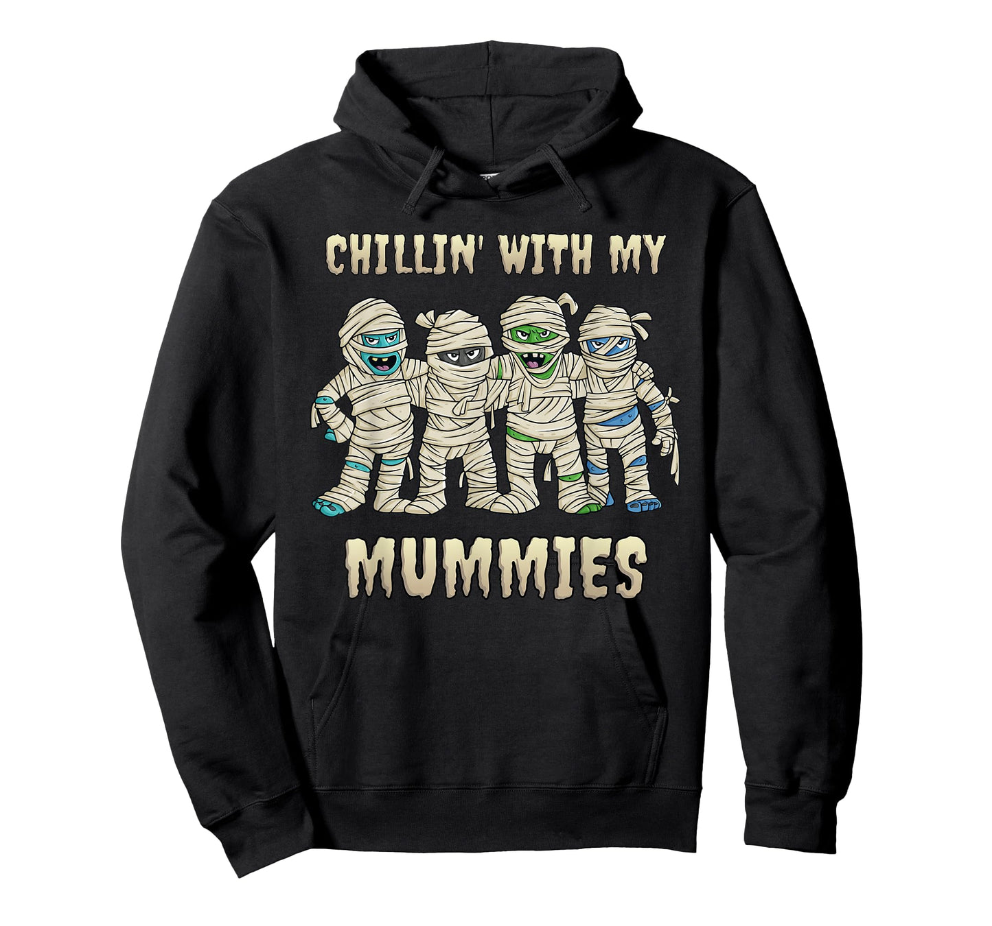 Chillin With My Mummies Halloween Boys Kids Funny T-Shirt