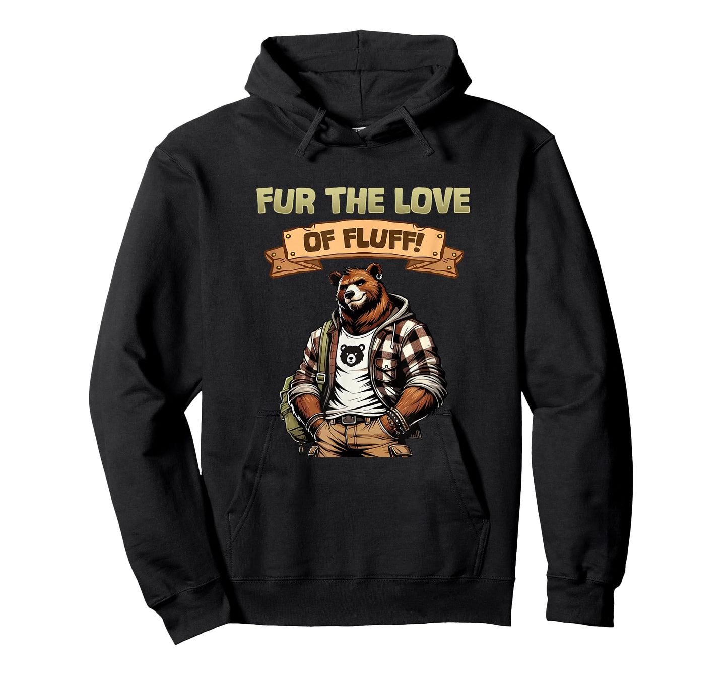 for The Love of Fluff I Cute Anthro Bear Character Artwork T-Shirt