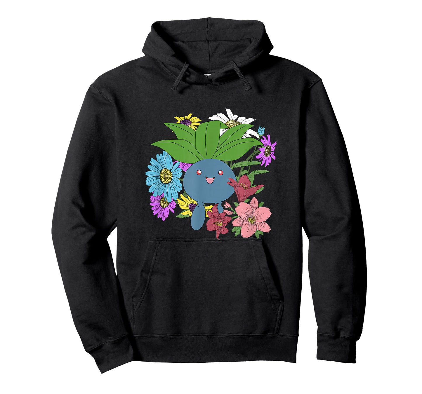 Pokémon Cute Oddish Among The Flowers Portrait T-Shirt
