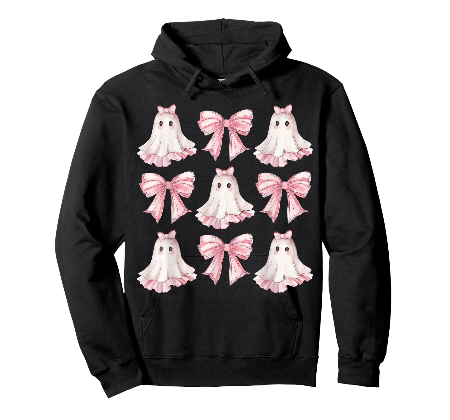 Retro Pink Bow Ghost Shirt | Cute Ghost Graphic Girl Women T-Shirt