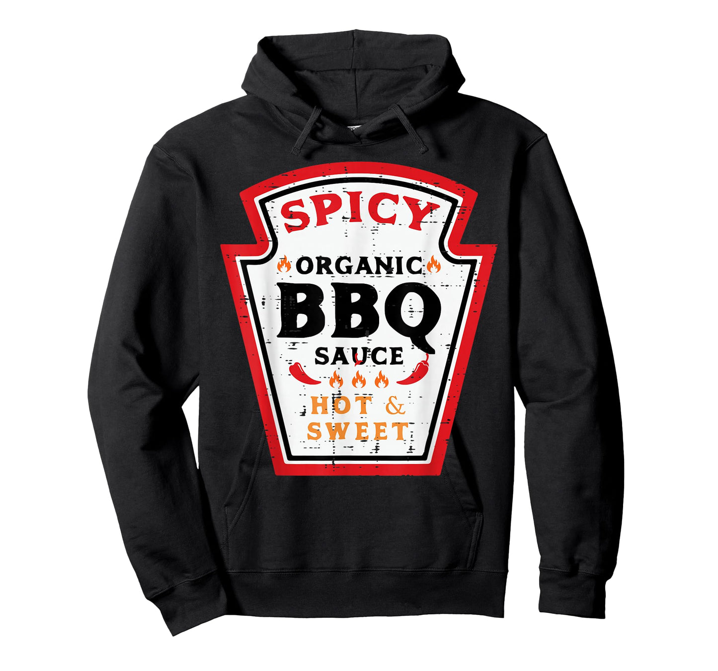 Halloween Spicy BBQ Sauce Funny Food Costume Men Women Kids T-Shirt