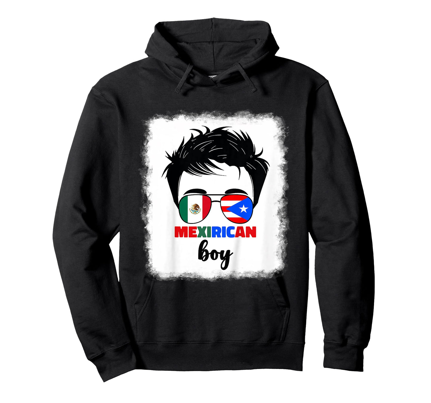 Kids Mexirican Boys Kids Half Mexican And Puerto Rican Rico Flag T-Shirt