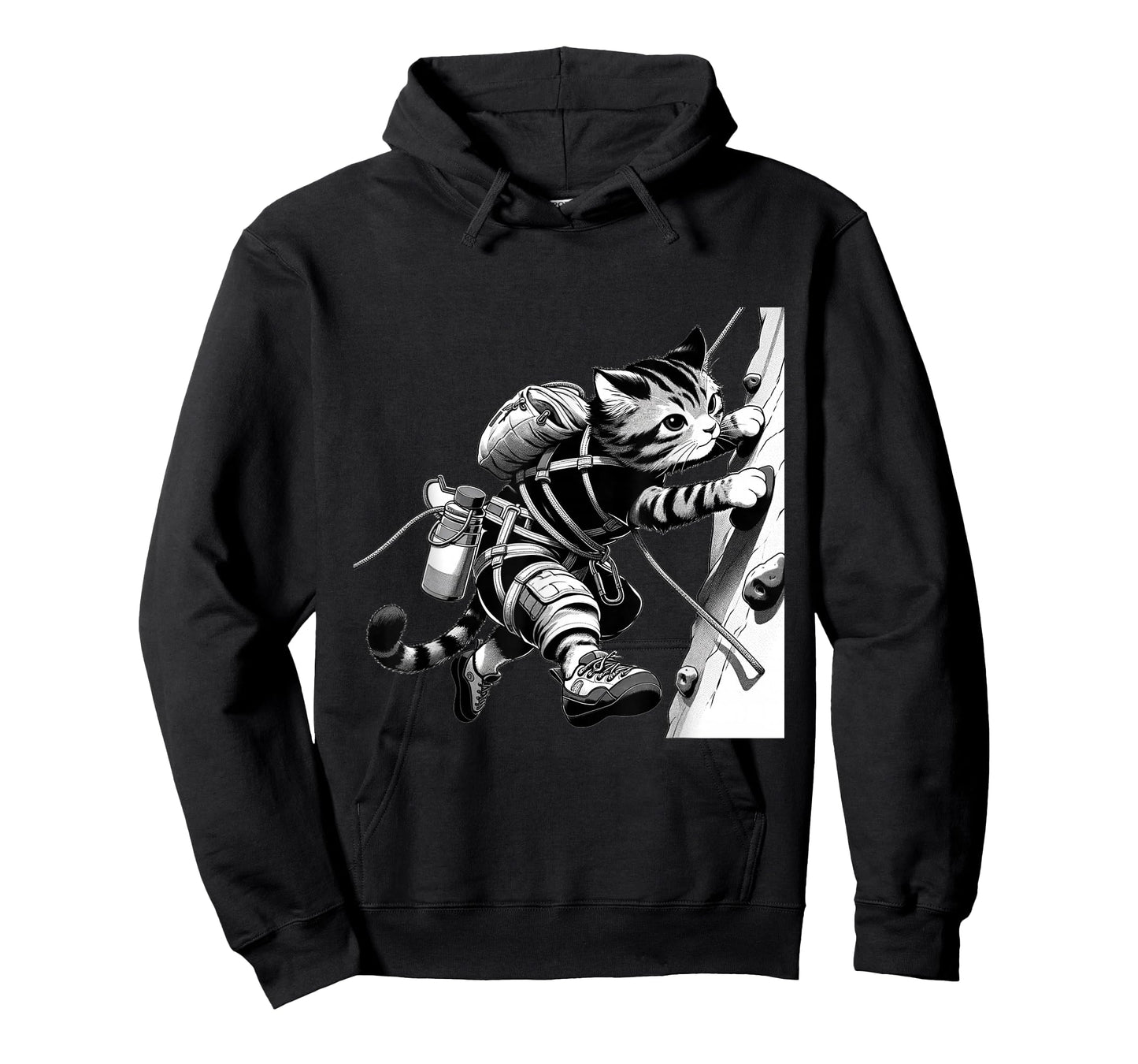 Adventure Cat Rock Climber - Cool Anime Style Climbing T-Shirt