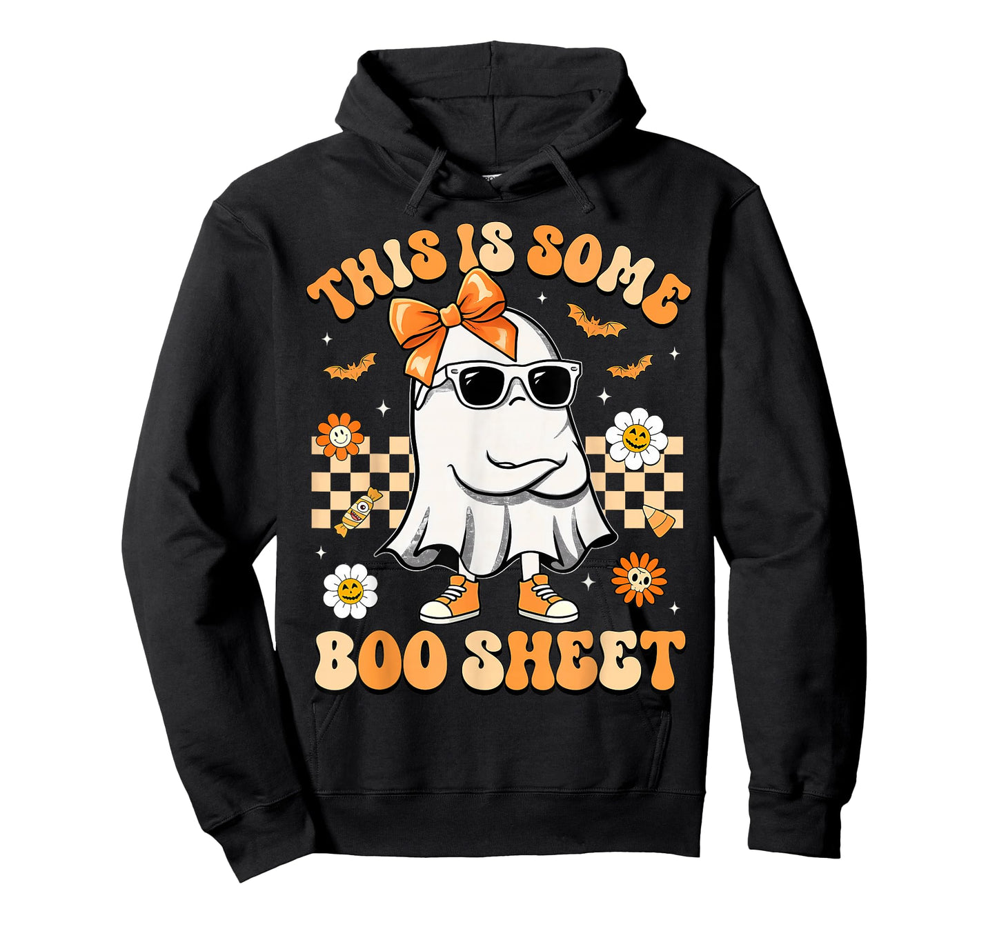 This is Some Boo Sheet Ghost Bow Halloween Women Kids Girls T-Shirt