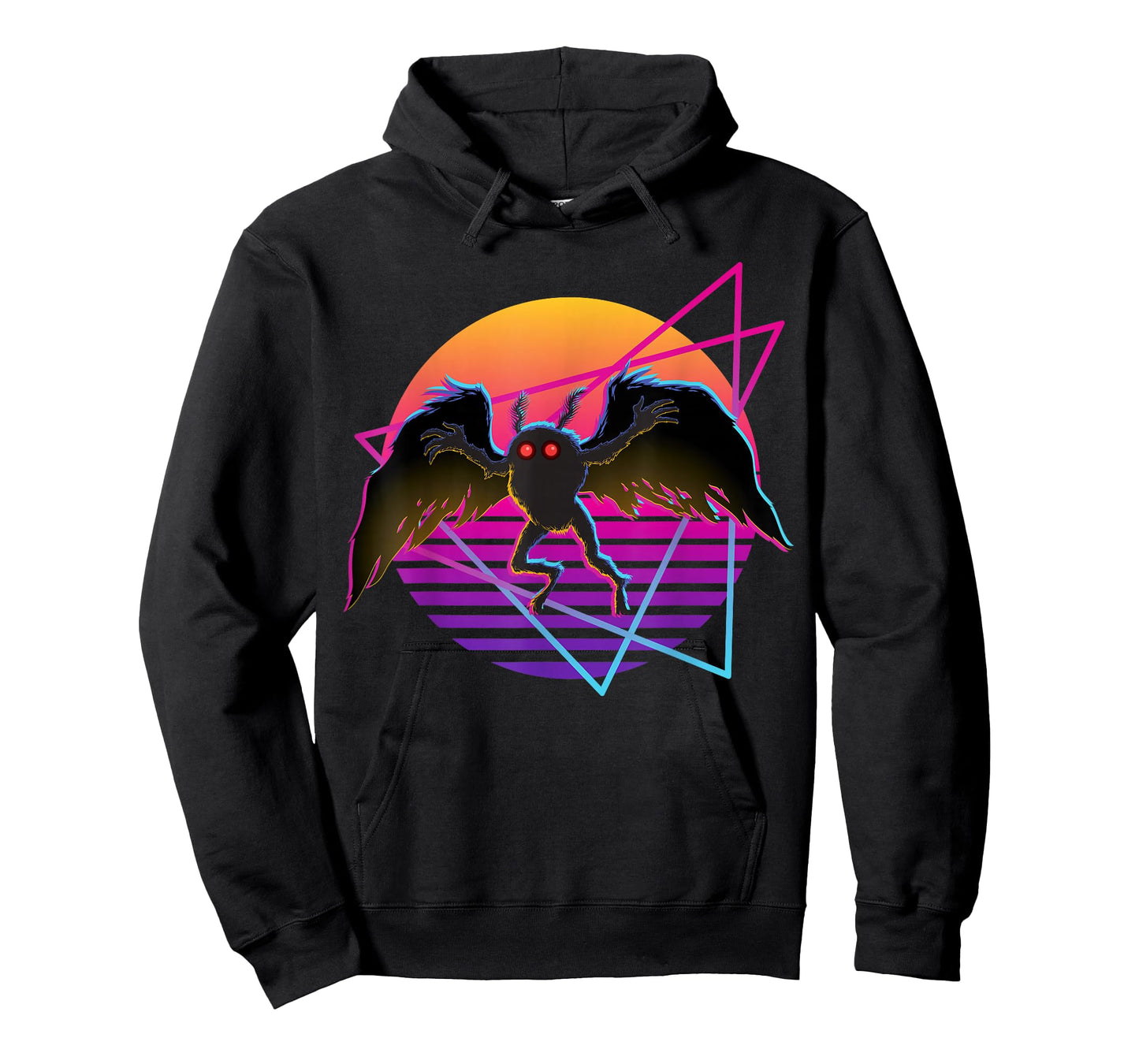 80s Mothman Retro 70s Monster Creepy Folklore Cryptid T-Shirt