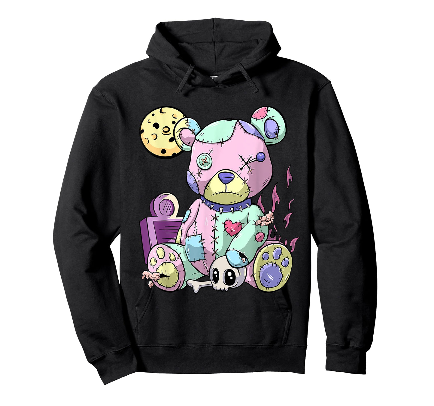 Kawaii Pink Pastel Goth Cute Creepy Teddy Bear Anime T-Shirt