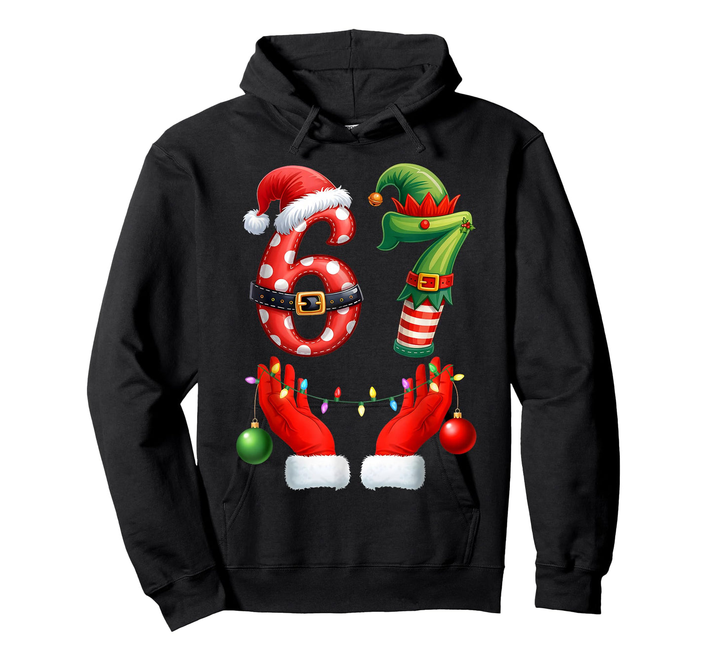 67 Christmas 6 7 Meme Pajamas Holiday Gen Alpha Slang T-Shirt