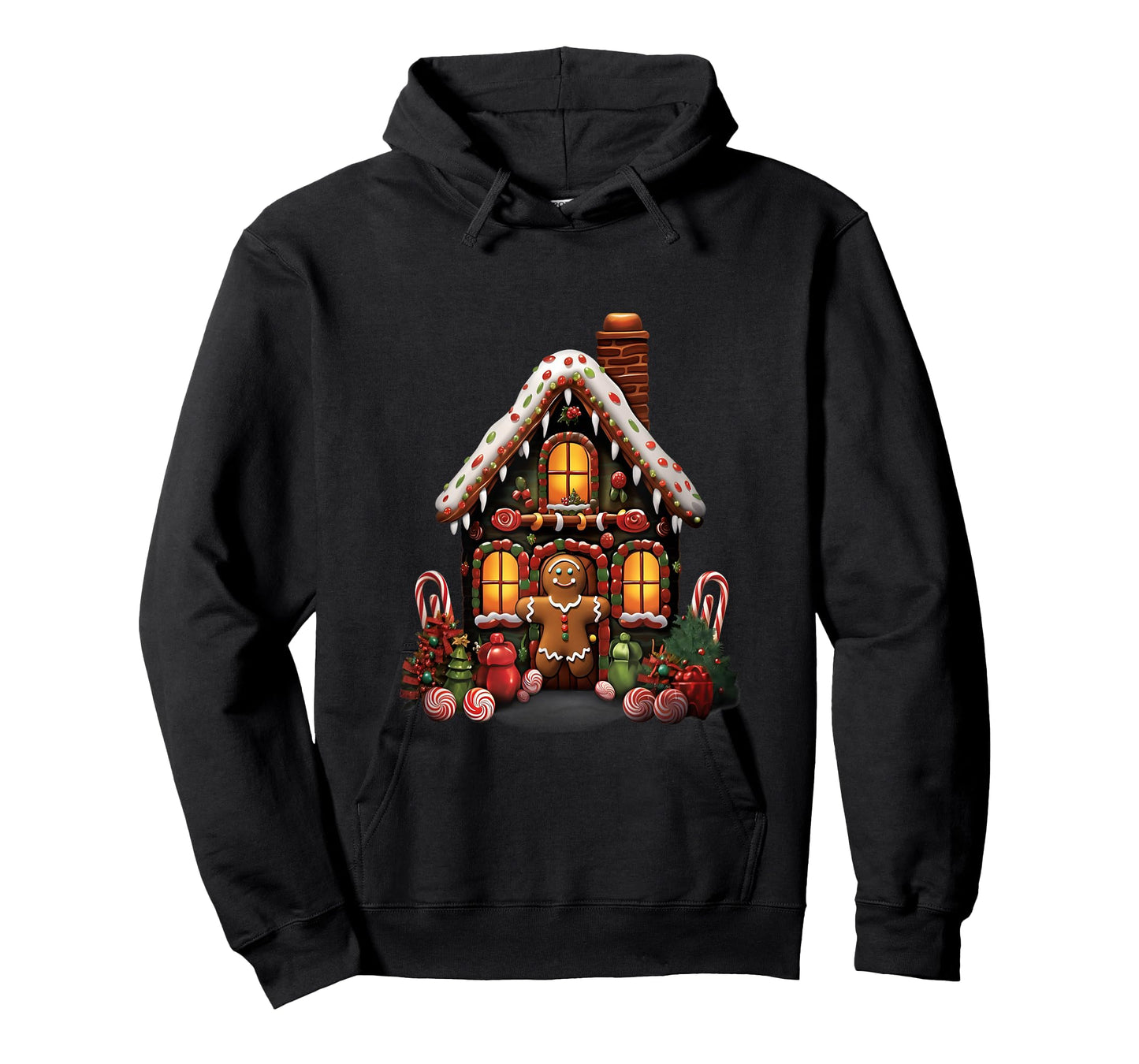 Christmas Gingerbread House Candy Cane X-Mas Pajamas Party T-Shirt