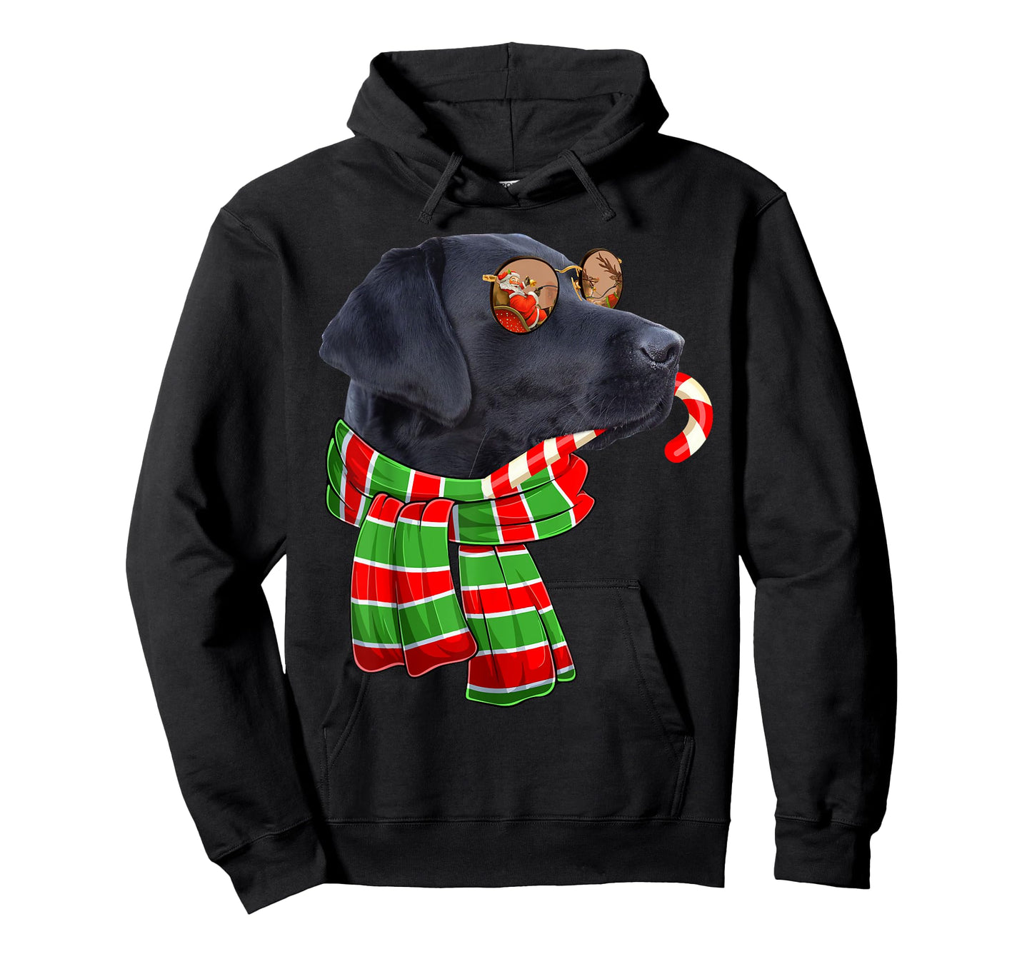 Black Lab Labrador Dog Owners Christmas Xmas Holiday Party T-Shirt
