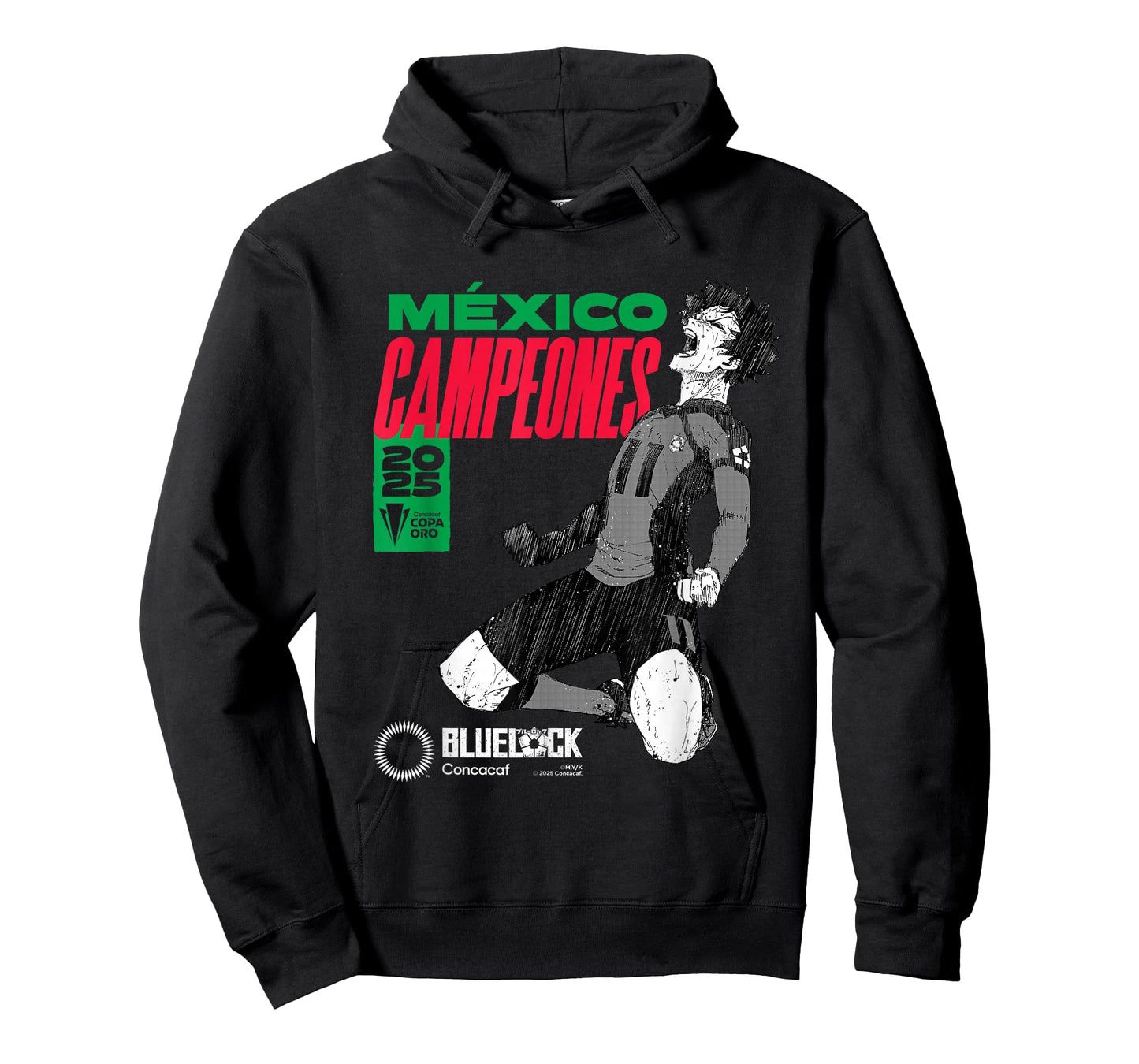 2025 CONCACAF vs Blue Lock Mexico Gold Cup Champions T-Shirt
