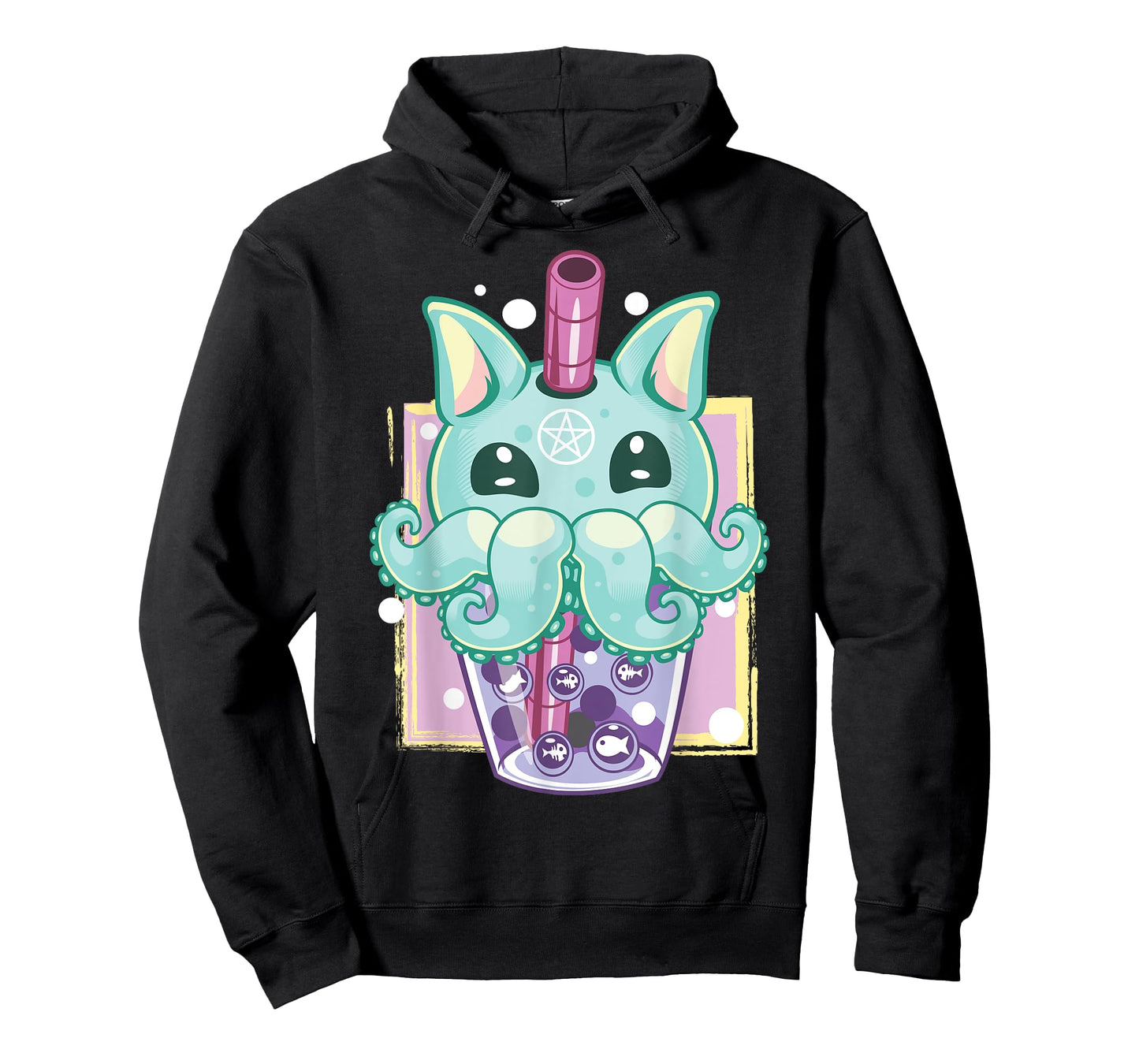 Kawaii Pastel Goth Creepy Creature Boba Bubble Tea Vaporwave T-Shirt