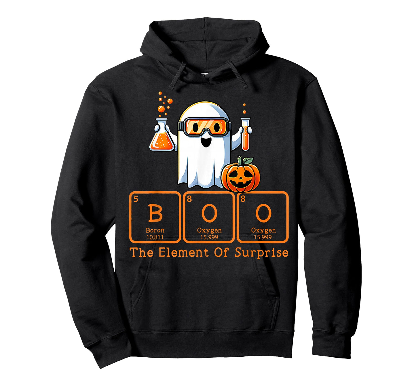 Chemistry Boo The Element of Surprise Cute Chemist Halloween T-Shirt