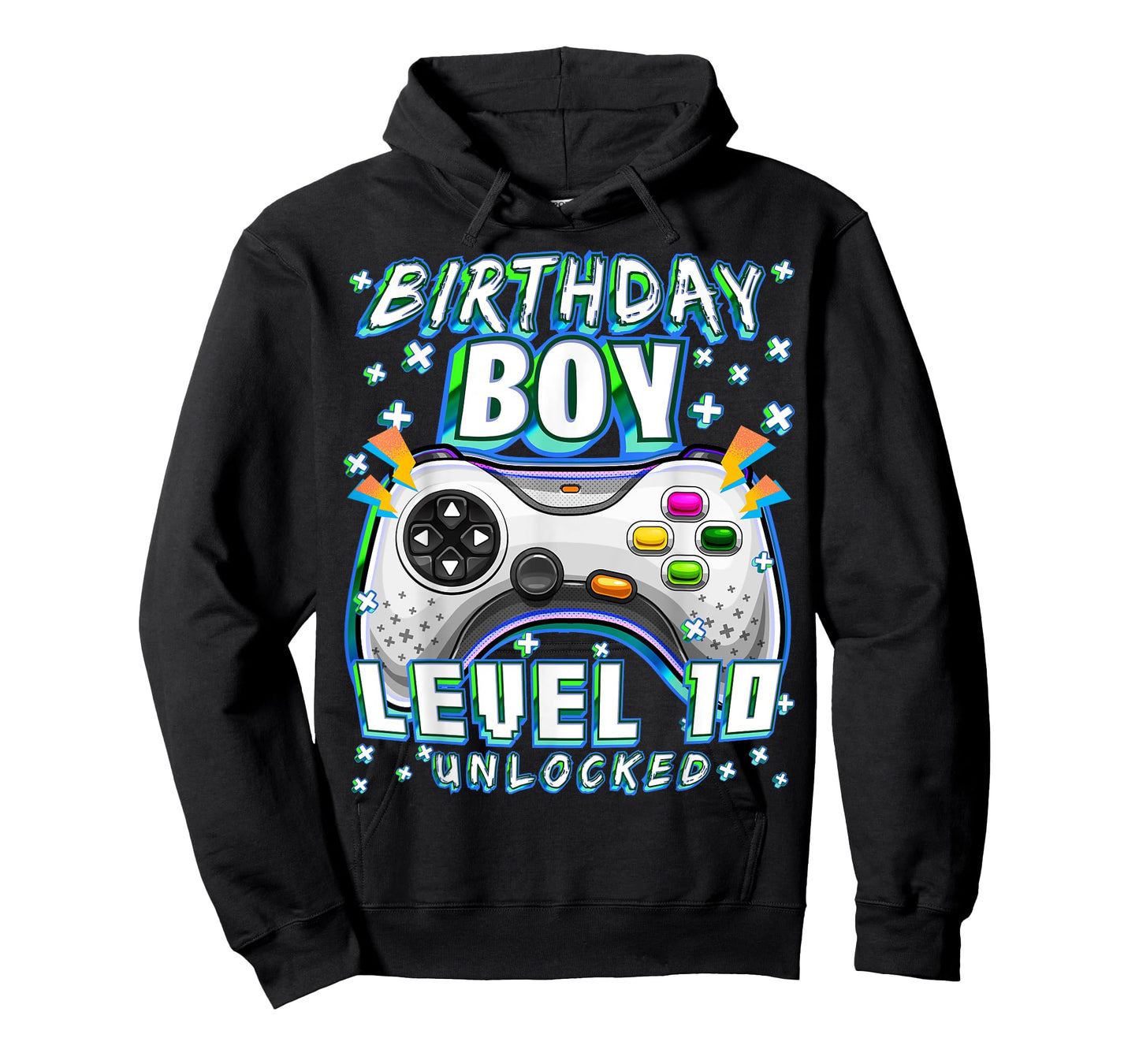 Level 10 Unlocked Video Game 10th Birthday Gamer Boys T-Shirt