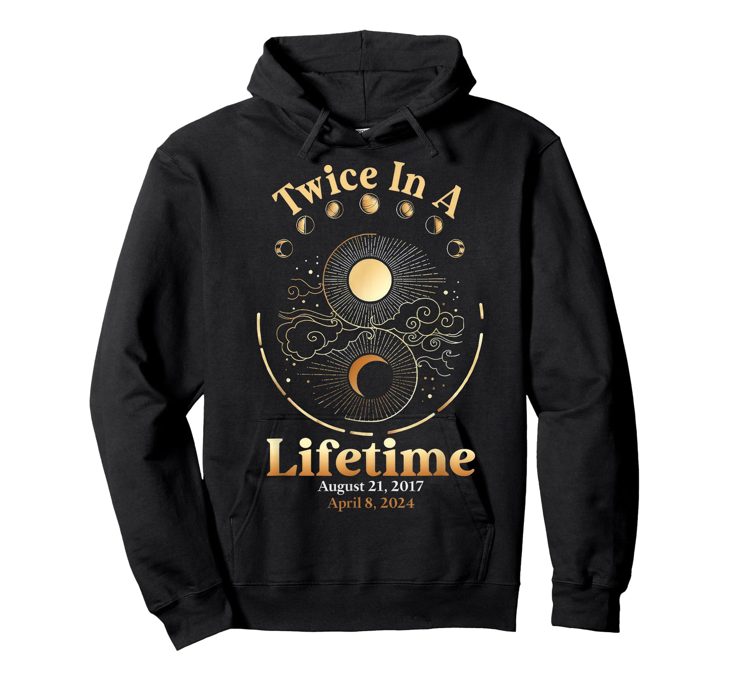 Total Solar Eclipse Twice In Lifetime 2017 2024 Matching T-Shirt