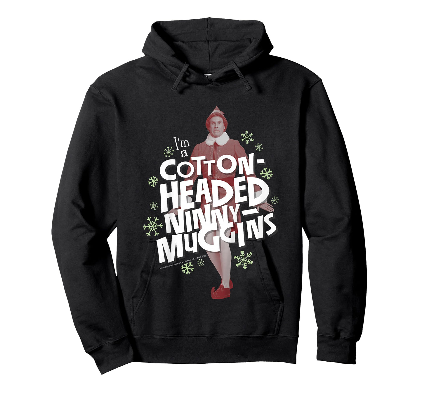 Kids Elf Buddy Cotton Headed Ninny Muggins Snowflake Poster T-Shirt