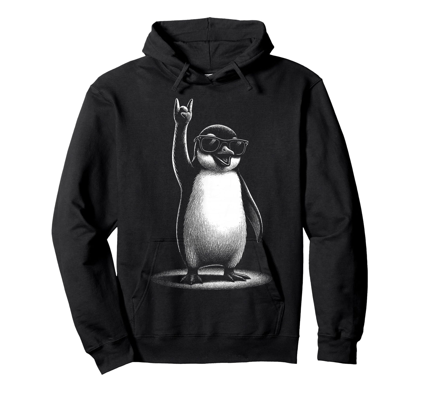 Retro Penguin Rock and Roll Men Kids Women Funny Penguin T-Shirt