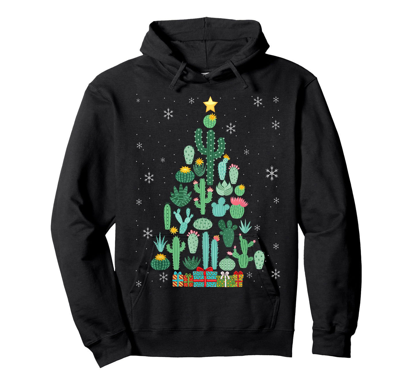 Funny Succulent Christmas Tree Cactus Gardener T-Shirt