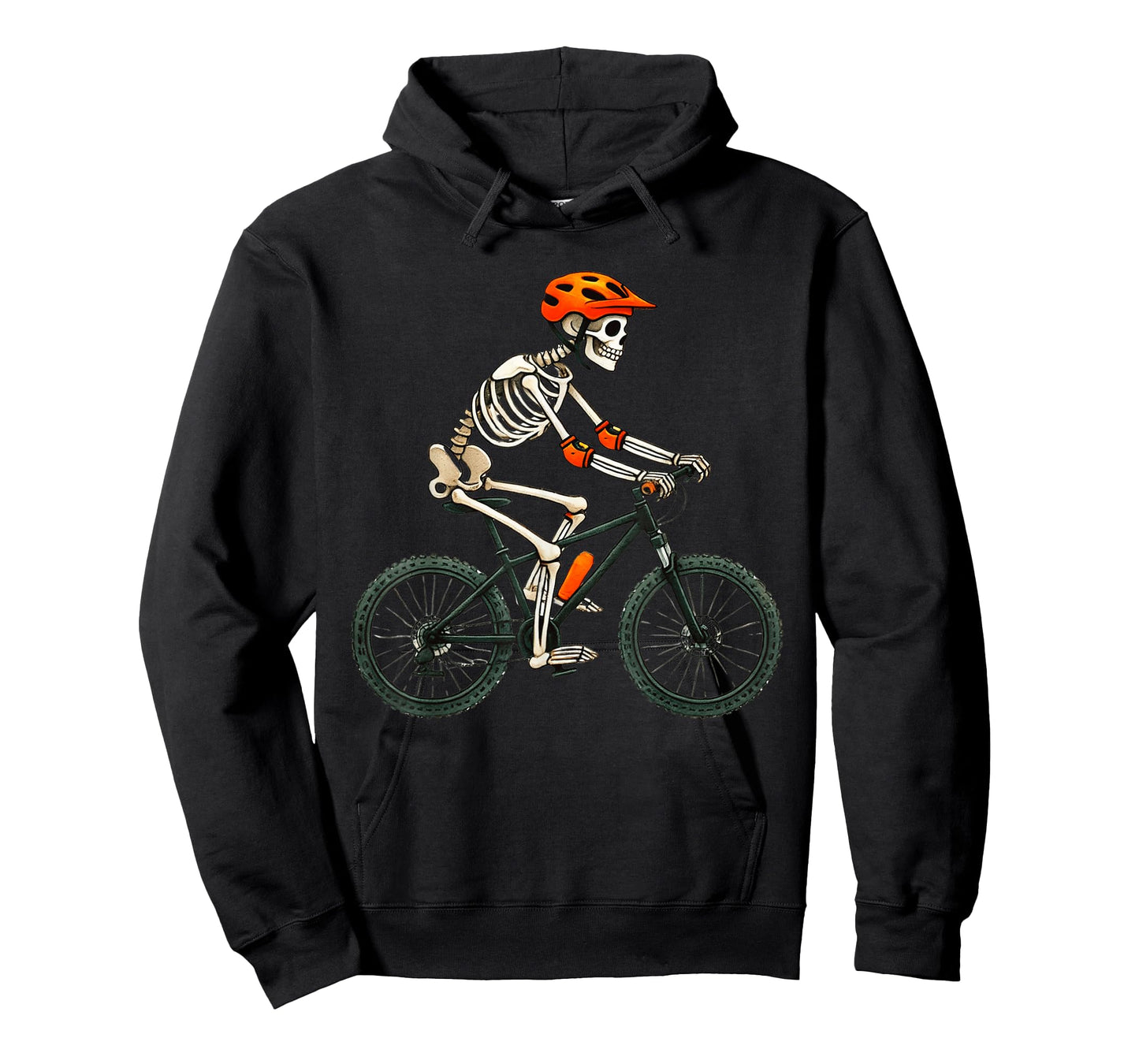 Skeleton Mountain Biking MTB Halloween Costume Men Boys T-Shirt
