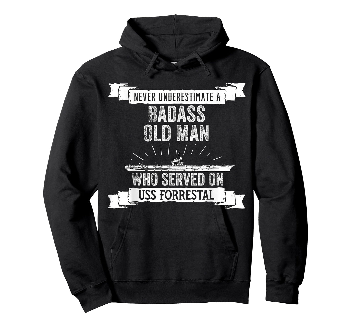 United States Military Aircraft Carrier Designs Never Underestimate USS Forrestal CV-59 Aircraft Carrier T-Shirt