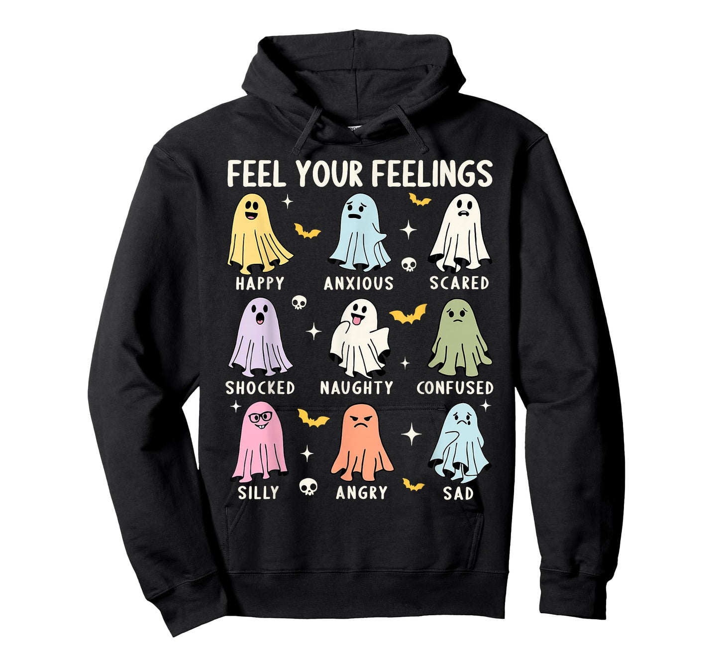 Feel Your Feeling Ghost Mental School Psychologist Halloween T-Shirt