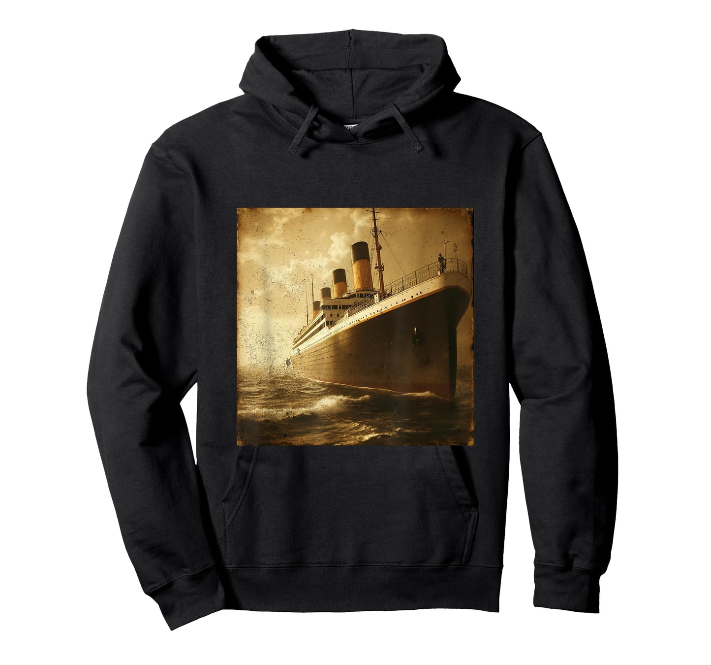 Vintage RMS Titanic Cruise Ship Setting Sail Men Women Kids T-Shirt