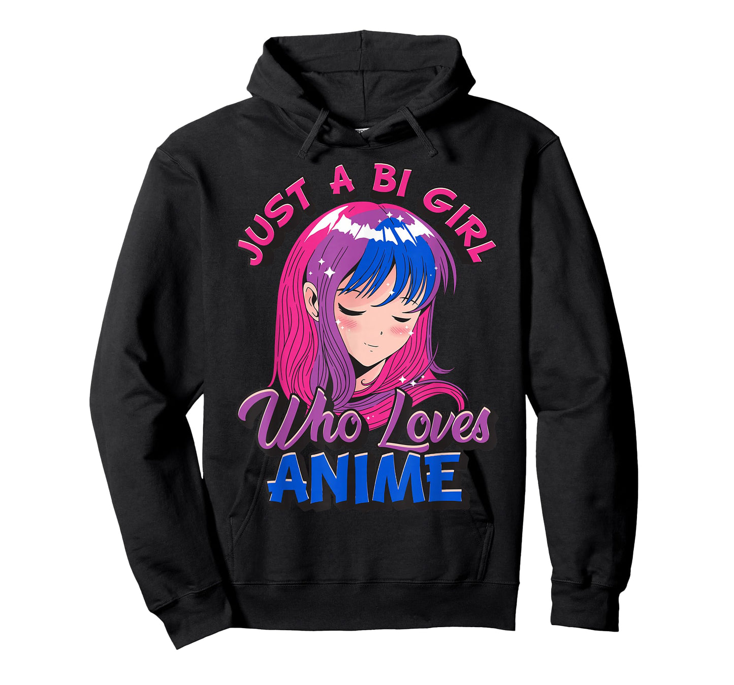 Bisexual Pride Just A BI Girl Who Loves Anime LGBTQ LGBT T-Shirt