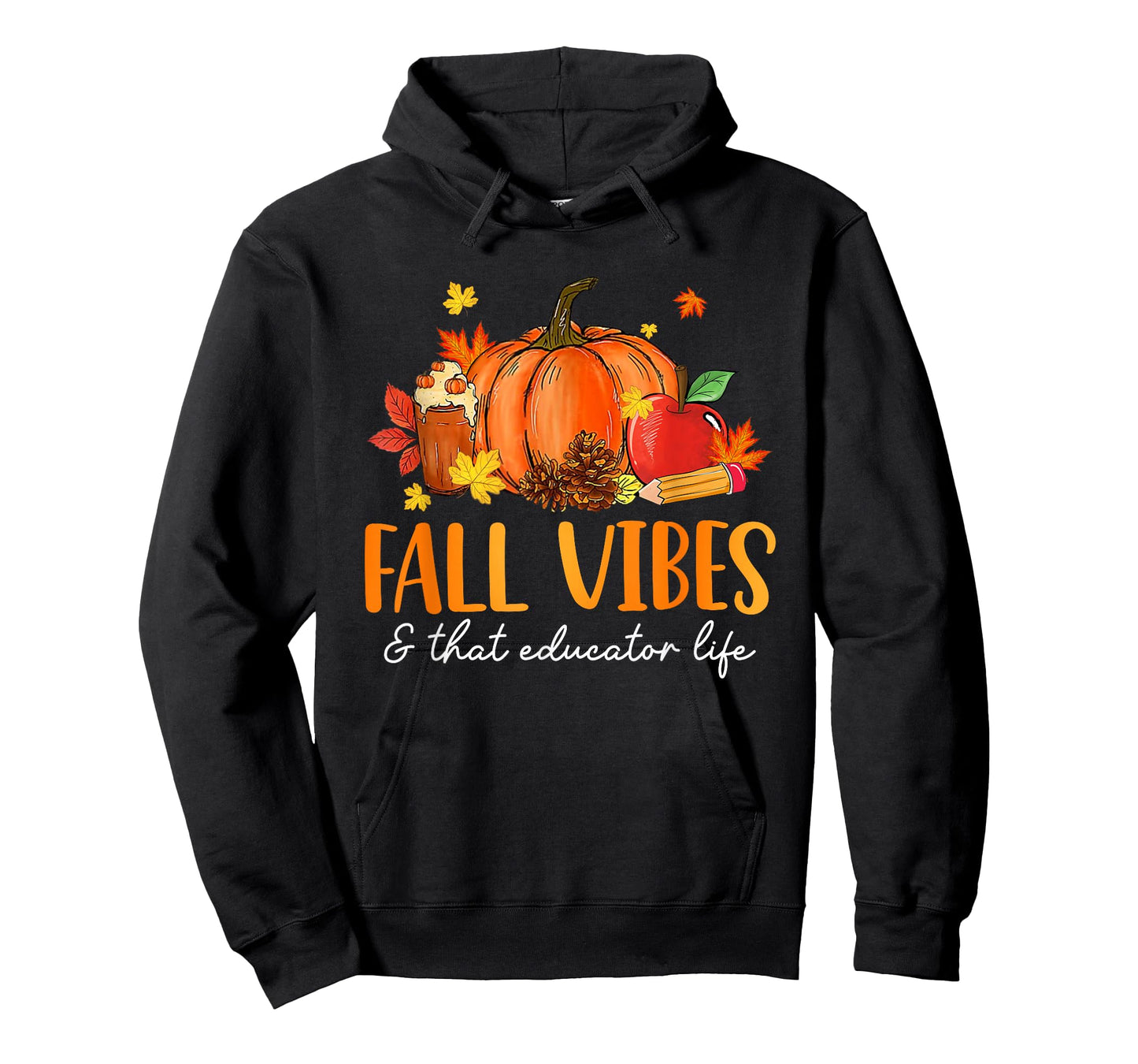 Fall Vibes & That Educator Life Leopard Pumpkin Season T-Shirt