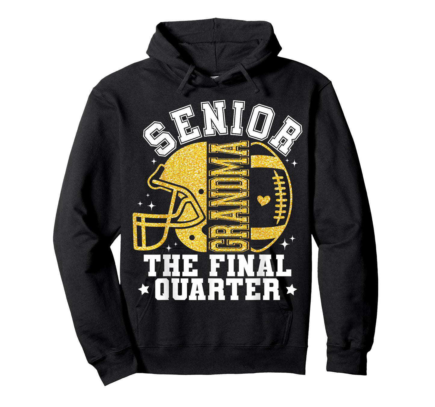 Cute Senior Football Grandma The Final Quarter 2026 Game Day T-Shirt