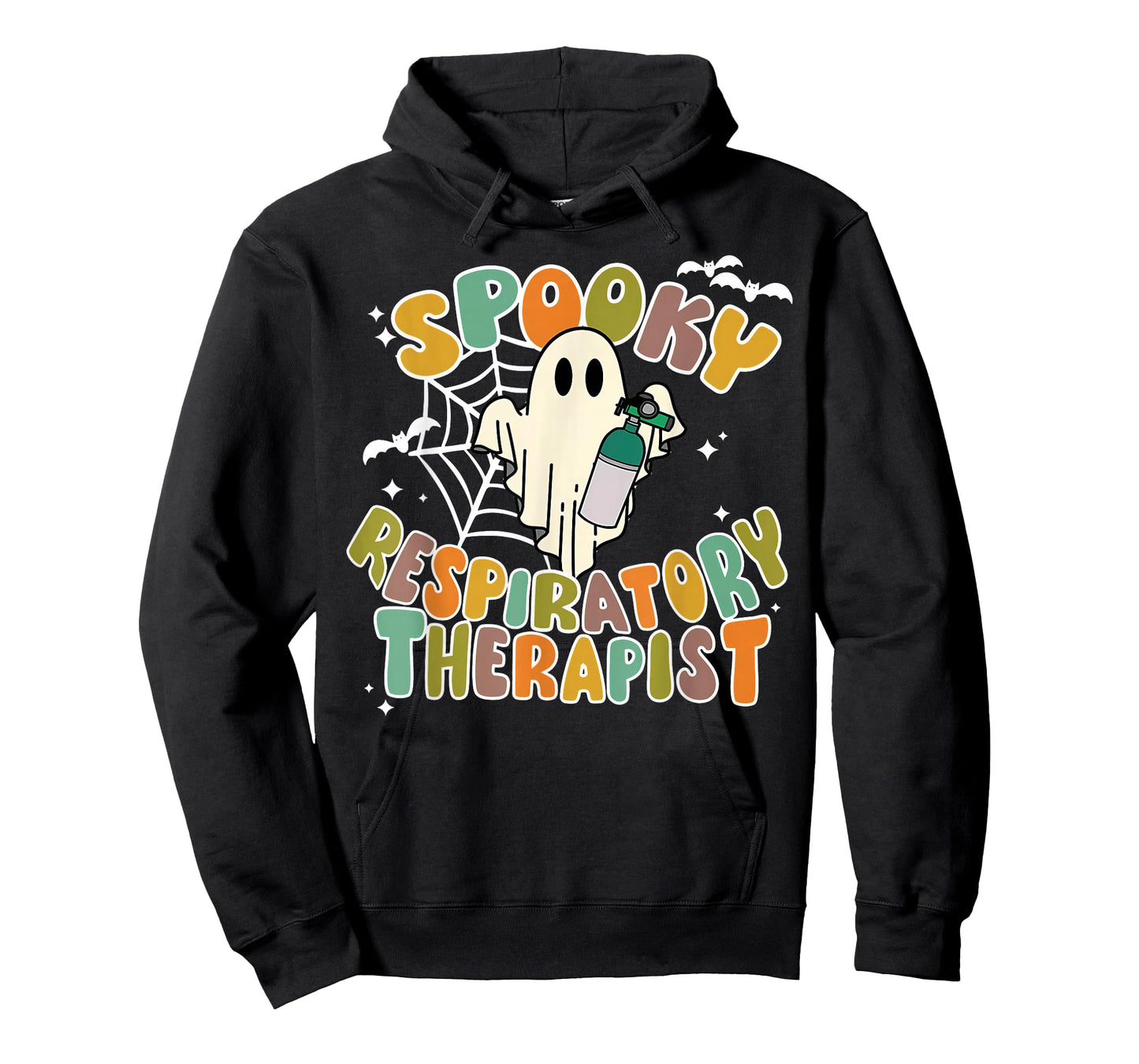 Spooky Respiratory Therapy RT Ghost Halloween CRT RRT Nurse T-Shirt