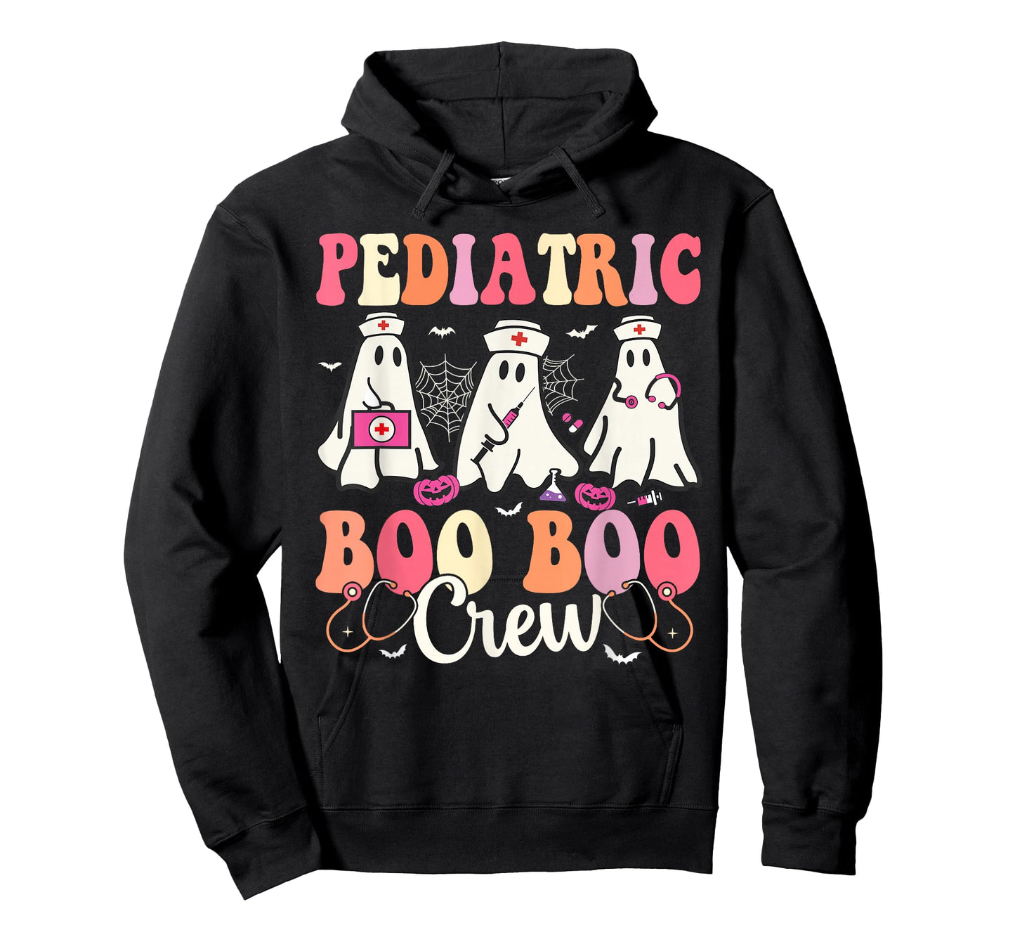 Pediatric Nurse Boo Boo Crew Ghost Nurse Halloween Costume T-Shirt