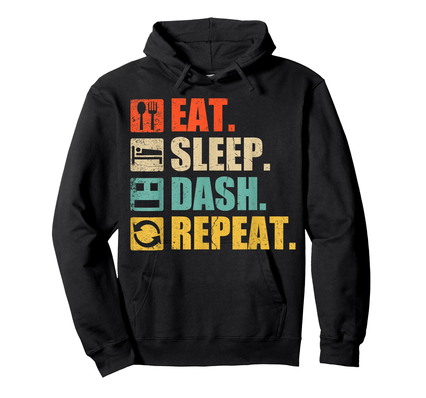 Retro Eat Sleep Dash Repeat Video Game T-Shirt