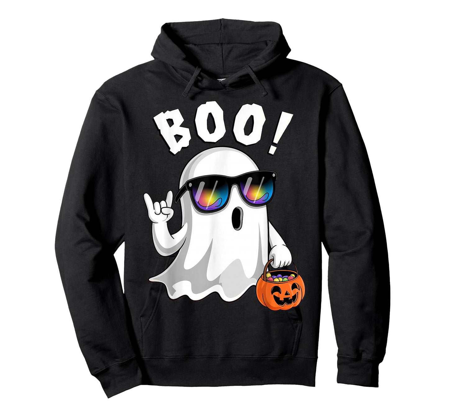 Rock Ghost Retro Halloween T-Shirt