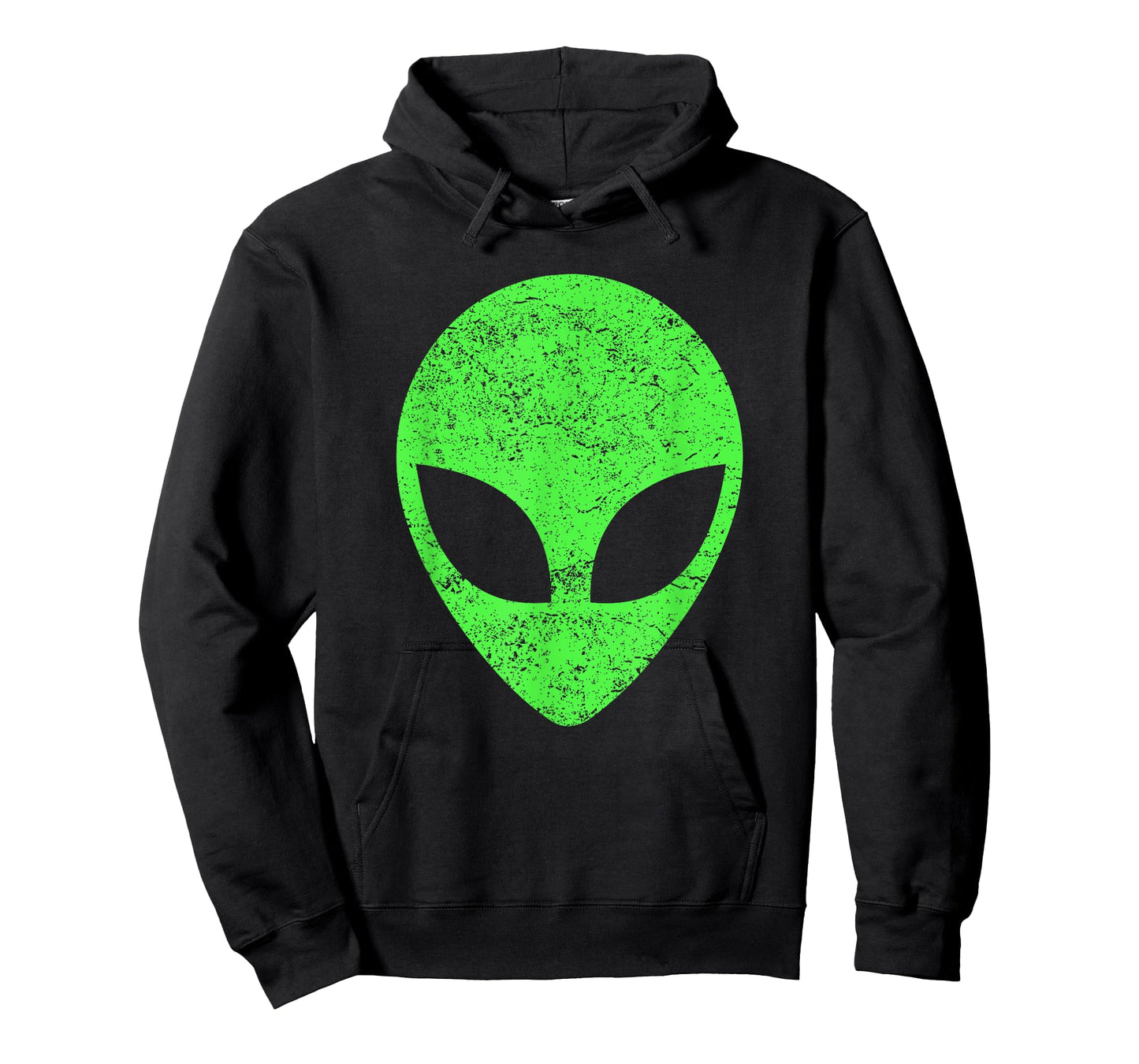 Green Alien Head Distressed Vintage Storm Area 51 T-Shirt
