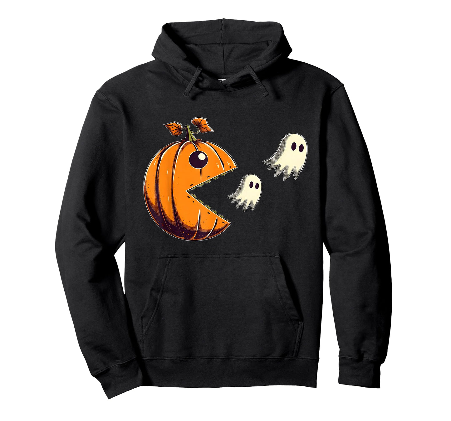 Pumpkin Eating Ghost Gamer Halloween Gaming Boys Teen Kids T-Shirt
