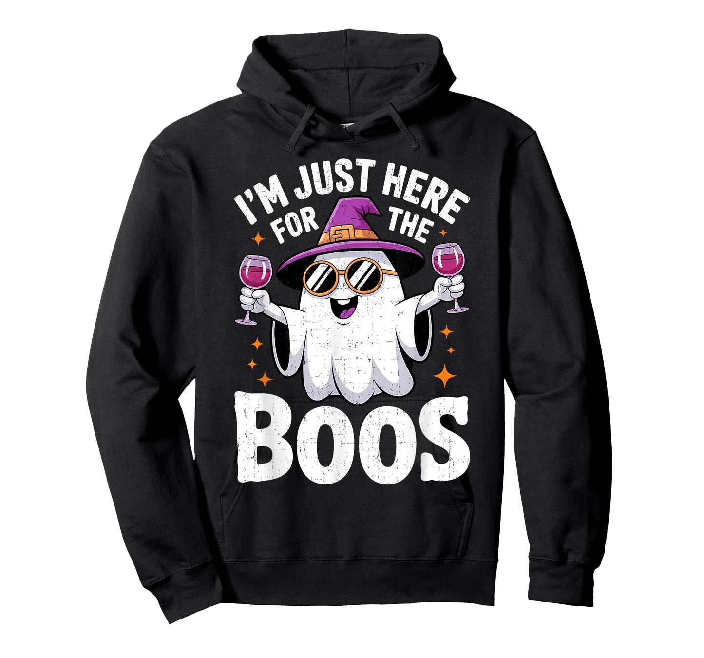 I'm Just Here for The Boos Funny Ghost Halloween Men Women T-Shirt