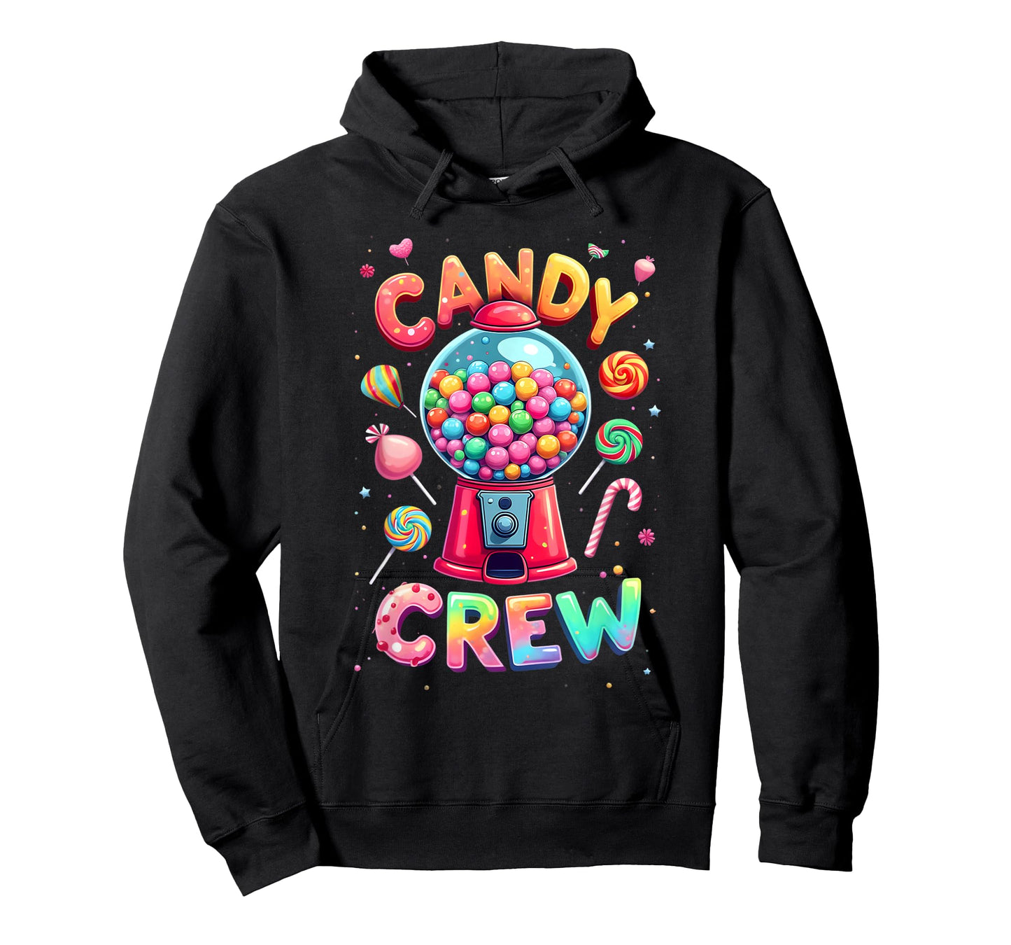 Funny Candy crew Women & Teens Retro Colorful Candy Squad T-Shirt