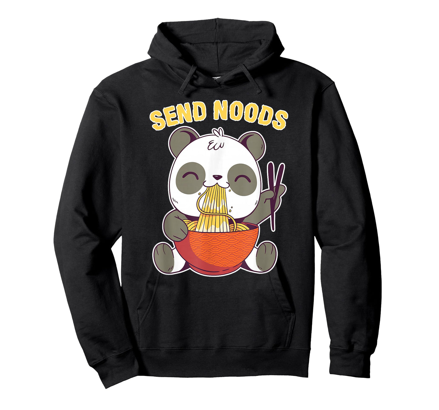 Send Noods Funny Ramen Noodle Panda T-Shirt