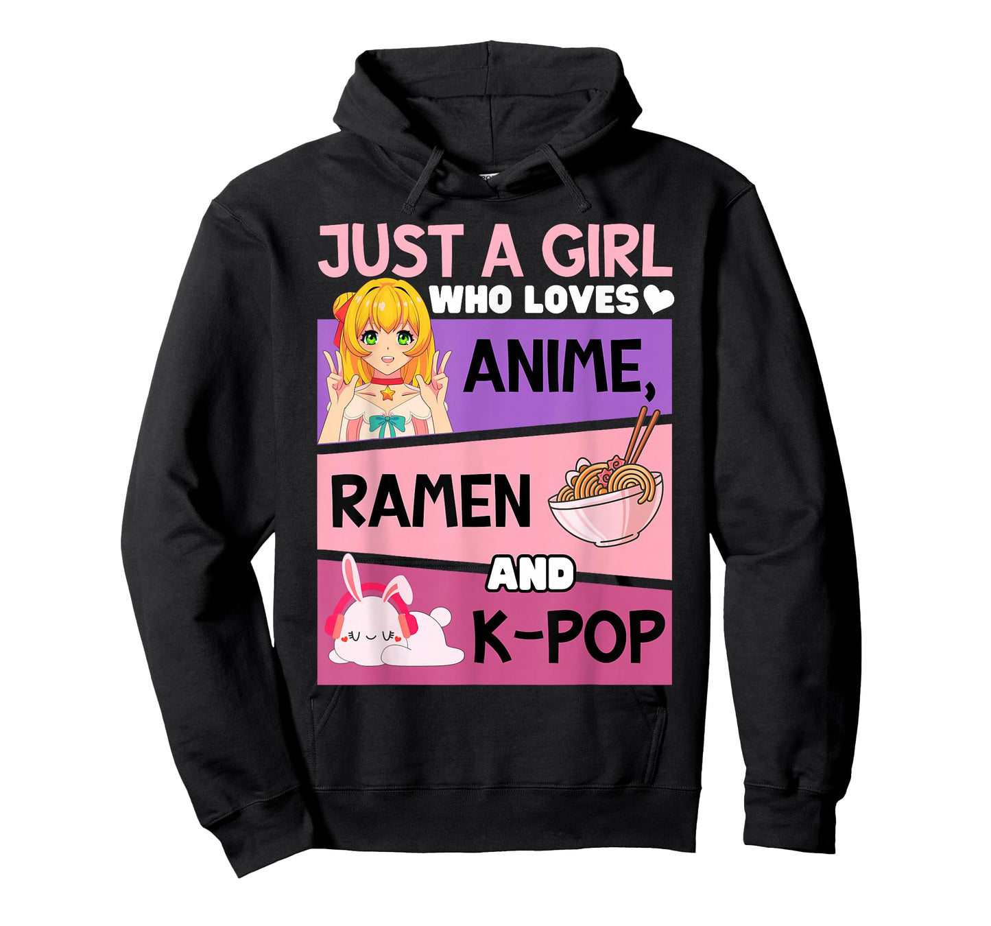 Can't Hear You I'm Listening Kpop Kawaii K-pop Anime Ramen T-Shirt