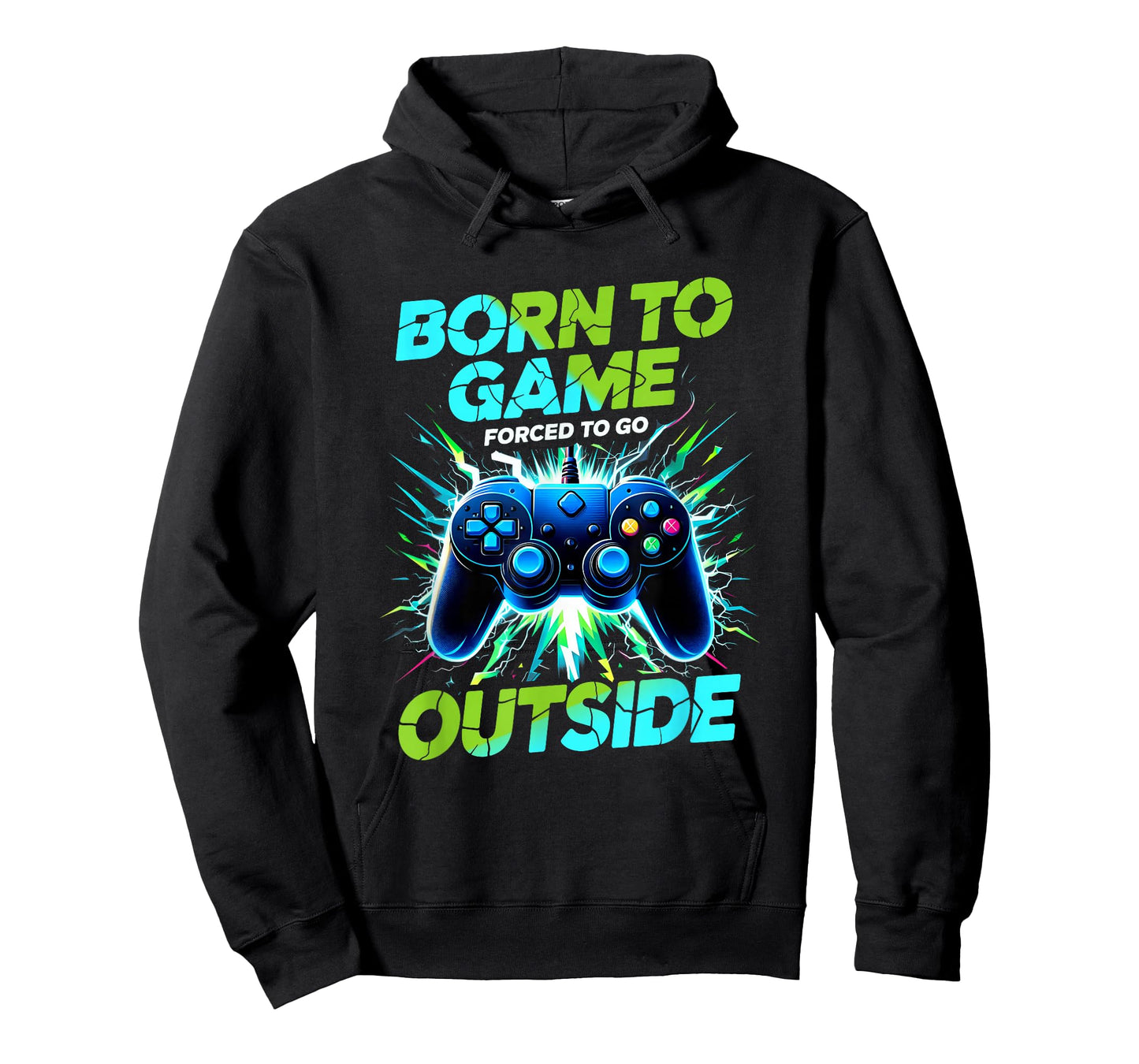 Born to Game Forced to Go Outside Gaming Video Gamer T-Shirt