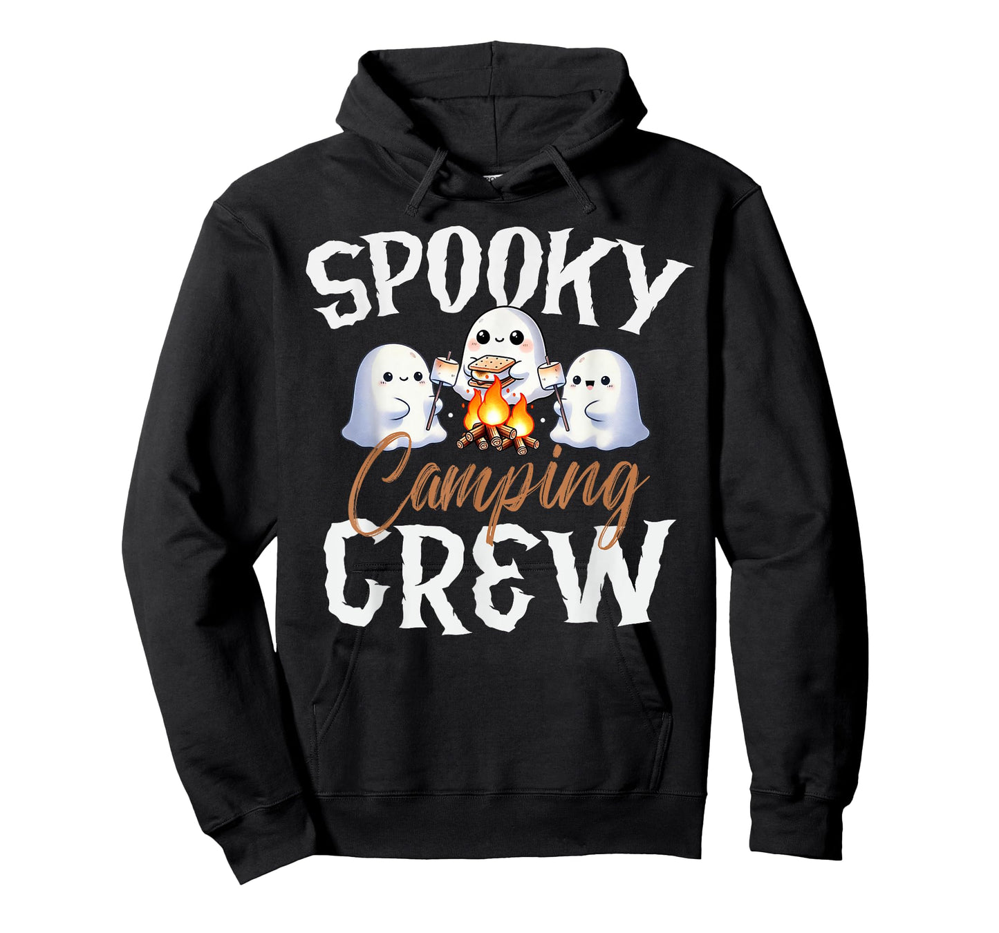Spooky Camping Crew Halloween 2024 Campfire Happy Boo Ghost T-Shirt