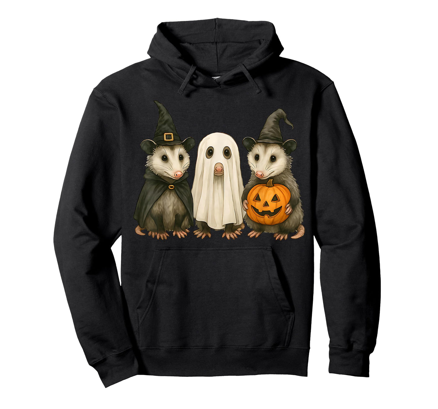 Opossum Halloween Possum Witch Ghost Pumpkin T-Shirt