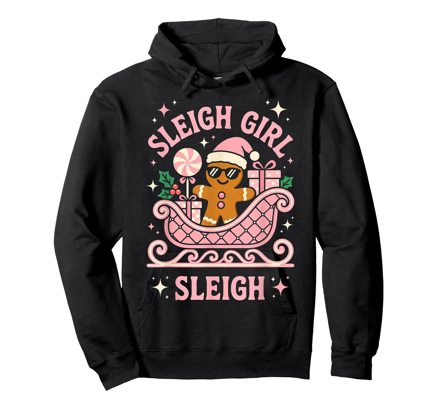 Sleigh Girl Cute Cookie Christmas T-Shirt