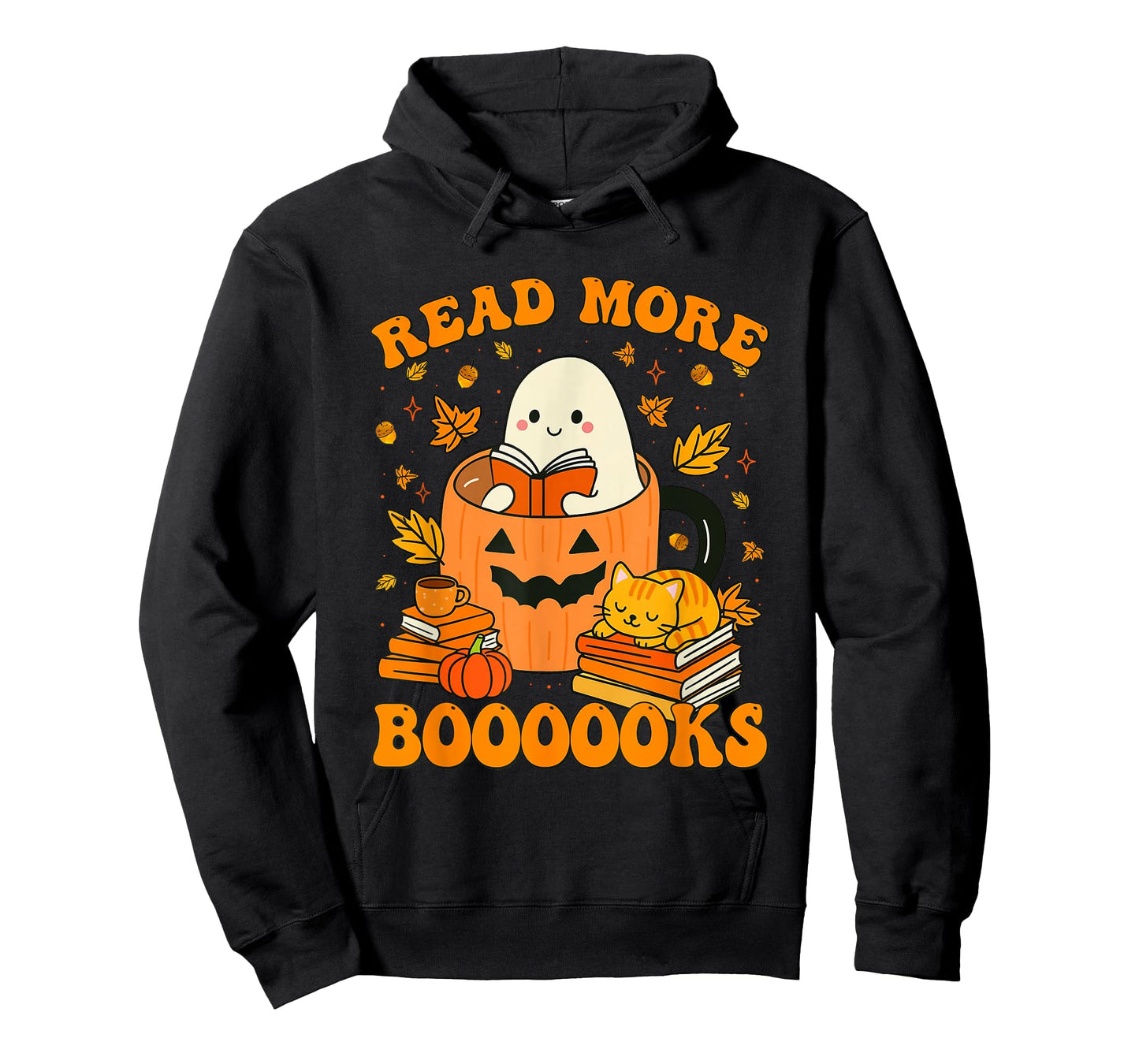 Read More Books Cute Ghost Reading Book Lovers Halloween T-Shirt