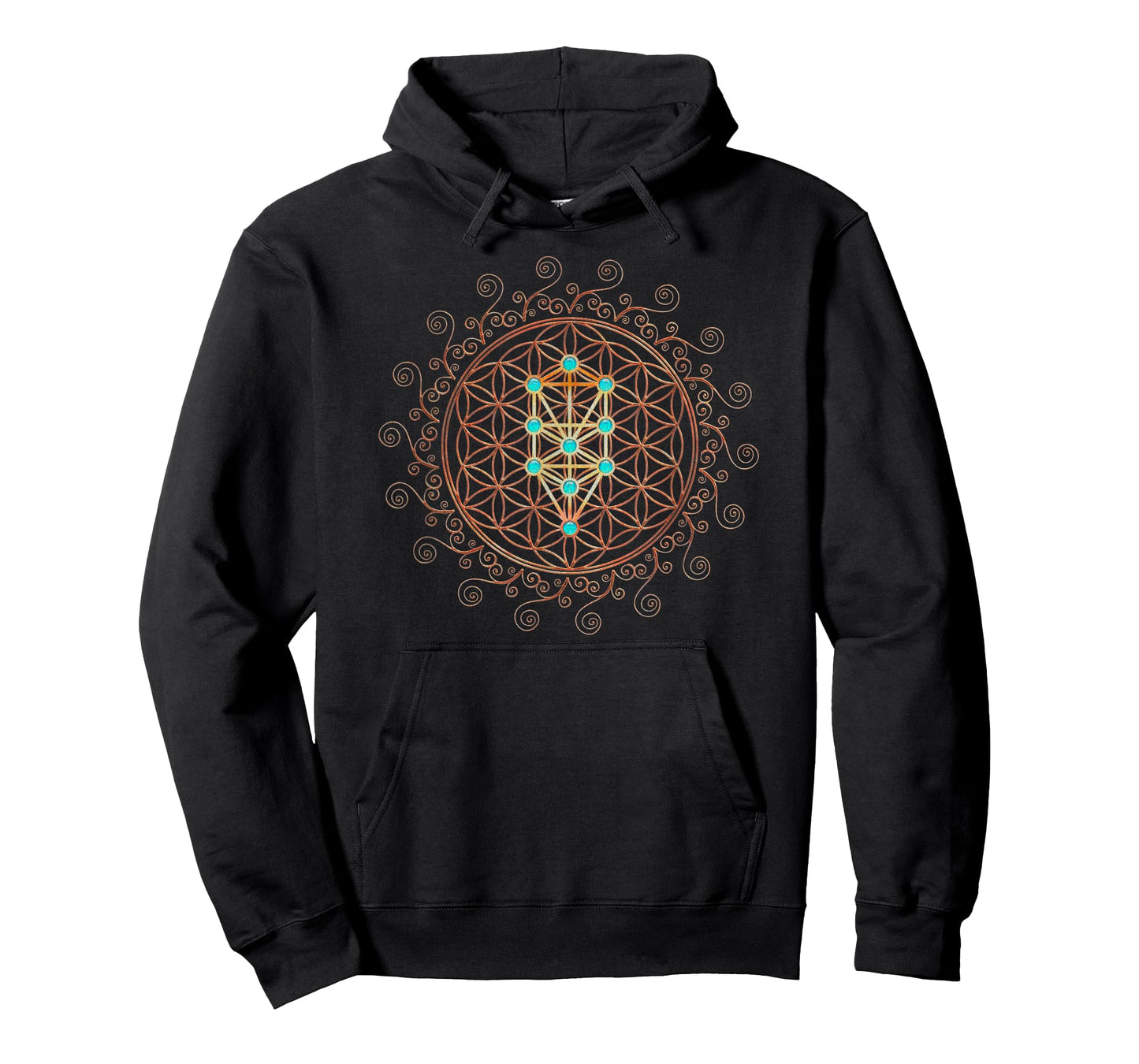 Flower Life, Tree of Life, Sacred Geometry, Kabbalah T-Shirt