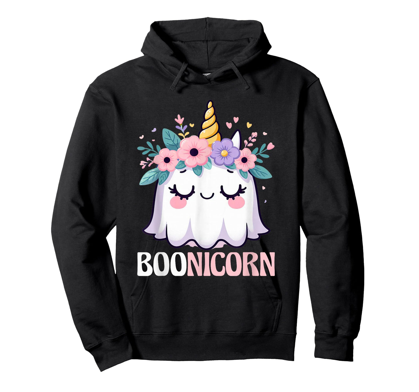 Boonicorn Unicorn Ghost, Unicorn Halloween for Girls T-Shirt
