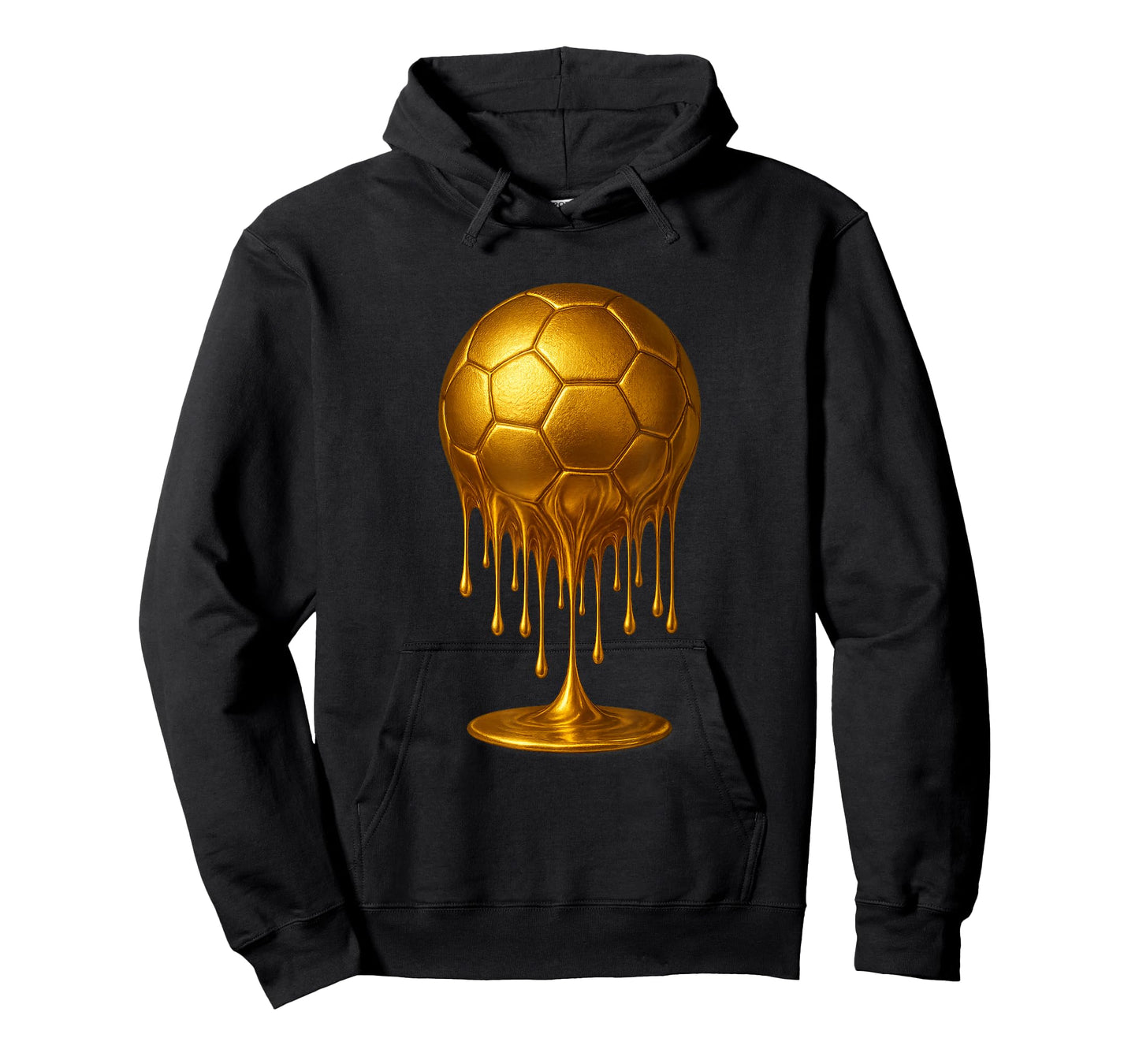 Soccer Drip Drippy Gold Spirit Wear Game Day Boys Youth T-Shirt