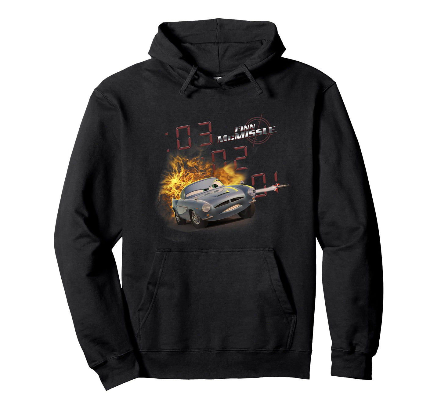 Disney Pixar Cars 2 Finn McMissile 03 02 01 Cool Explosion T-Shirt