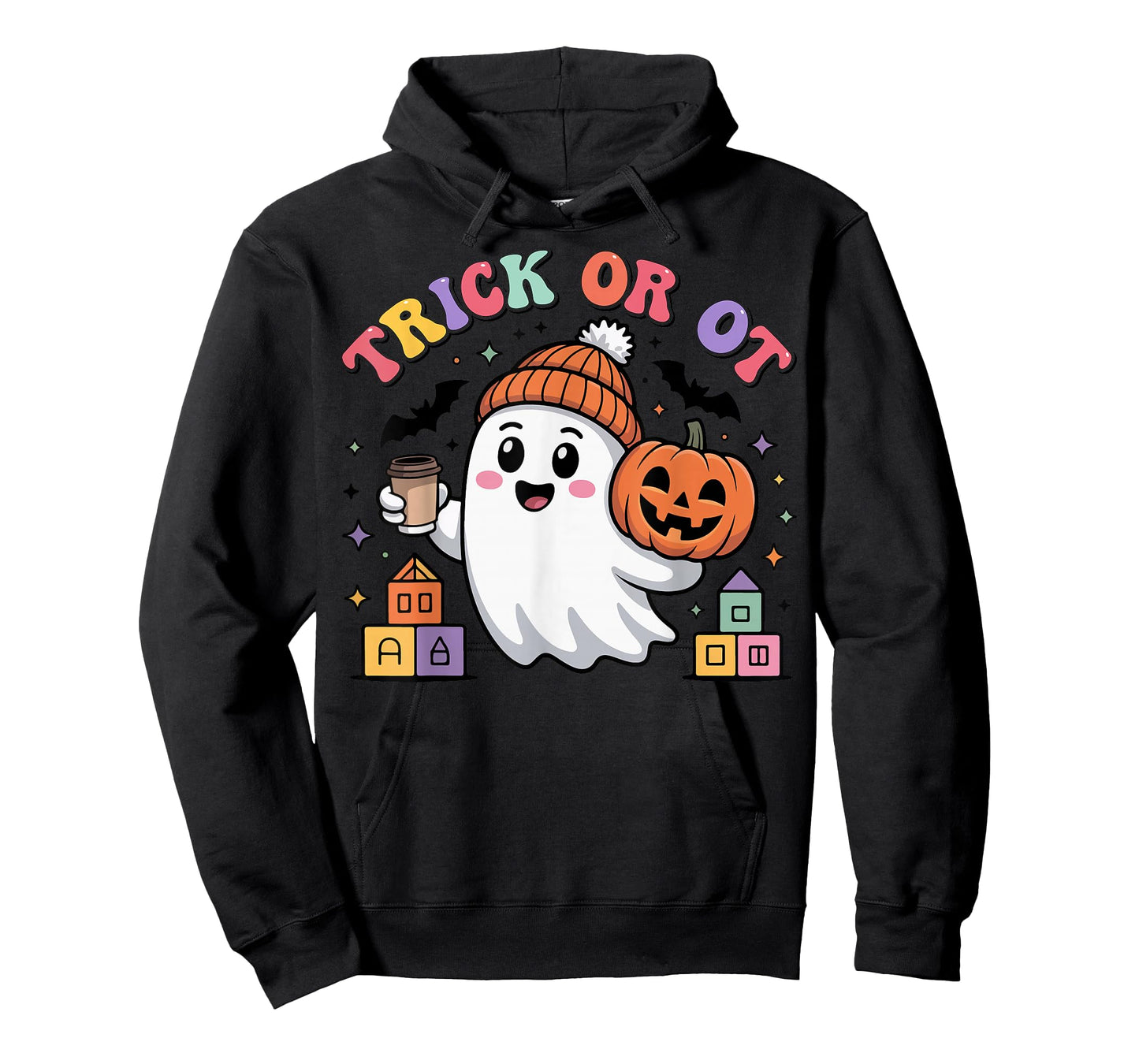 Trick or OT Spooky Occupational Therapy Ghost Halloween T-Shirt