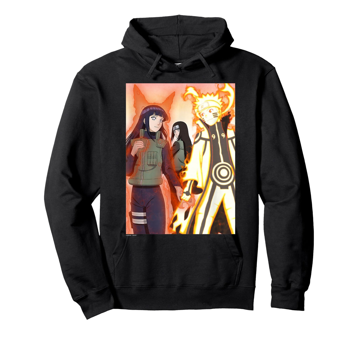 Naruto Shippuden Biju Love Glowing Couple Anime T-Shirt